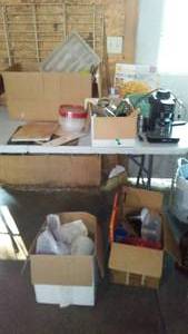 lot 557 image: Juicer, Copper Fryer, Krup Coffee Pot And More.