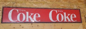 lot 563 image: Coca Cola Coke Sign.