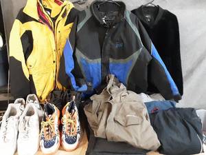lot 90 image: Assorted jackets and shoes