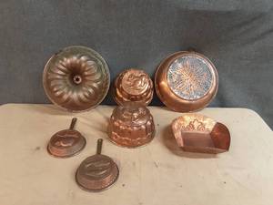 lot 123 image: Antique copper molds