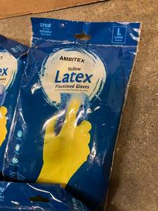 Flocklined Yellow Gloves