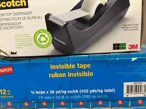Invisible Tape and Dispensers
