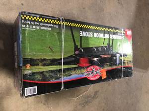 Char-Griller Portable Propane 3 Burner Camp StoveGrill in Black   Customer Returns See Pictures