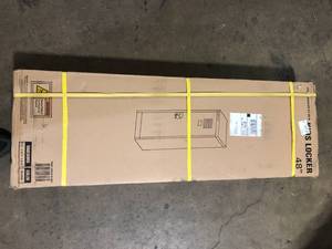AdirOffice 48 in. H Single Tier Steel Storage Locker Cabinet in Black Customer Returns See Pictures