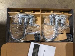 Glacier Bay Dorind 4 in. Centerset 2-Handle High-Arc Bathroom Faucet in Polished Chrome (2-Pack) Customer Returns See Pictures
