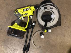 Ryobi One 320 PSI 0.8 GPM 18V Cordless EZClean Power Cleaner 3-in-1 Nozzle ( TOOL-ONLY) Customer Returns See Pictures