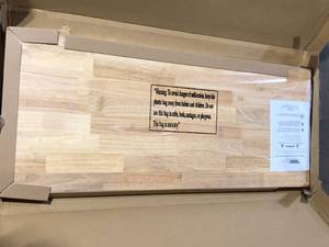 HARDWOOD REFLECTIONS The Quick Bench 4 ft. Folding Workbench UV Finish Customer Returns See Pictures