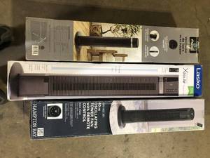 Lot of Assorted Tower Fans  Various Models and Conditions   Customer Returns See Pictures