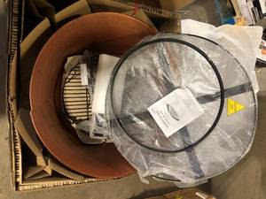 Hampton Bay 34 in. Whitlock Cast Iron Fire Pit Damaged Customer Returns See Pictures