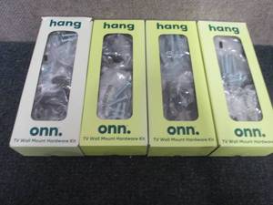 lot 15 image: 4 Hang Onn TV Wall Mount Hardware K...