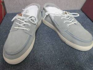 lot 23 image: Size 10 Mens Billy Grey Suede Boat ...