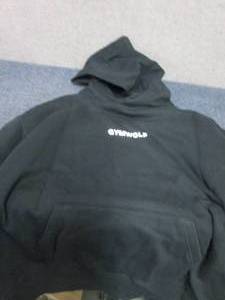 lot 57 image: Medium NWT Gym Wolf Black Hooded Sw...