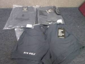 lot 63 image: 3 Pair NWT Medium Ladies Gym Wolf S...