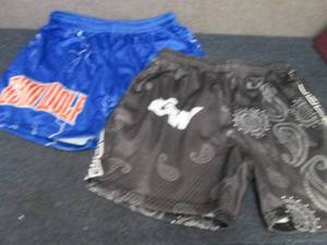 lot 74 image: 2 Mens Large NWT Gym Wolf Shorts...