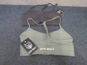 lot 96 image: 2- NWT Small Gym Wolf Sports Bras...