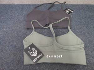 lot 98 image: 2- NWT Small Gym Wolf Sports Bras...