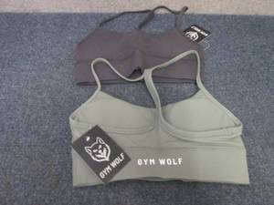 lot 99 image: 2- NWT Small Gym Wolf Sports Bras...
