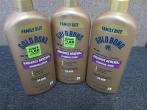 lot 131 image: 3- 20 oz Gold Bond Radiance Renewal...