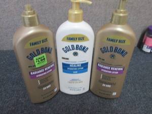 lot 132 image: 3- 20 oz Gold Bond Hydrating Lotion...