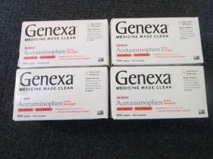 lot 157 image: 4- 100ct Genexa Extra Strenghth Ace...