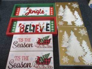 lot 184 image: 6 Holiday Dcor Items...
