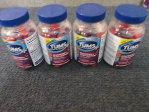 lot 209 image: 4- 54 ct Tums Heartburn Sleep Suppo...