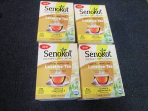 lot 230 image: 4- 20 Ct Senokot Laxative Tea...