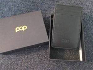 lot 287 image: Pop Up Wallet  Leather Push Butto...