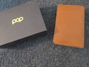 lot 289 image: Pop Up Wallet  Leather Push Butto...