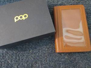 lot 290 image: Pop Up Wallet  Leather Push Butto...