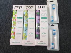 lot 300 image: 3 Pop Sonic Toothbrushes with Extra...