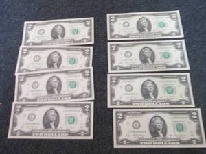 lot 321 image: 2 Sets-4 Sequential, Uncirculated $...