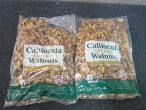 lot 374 image: 2- 16 oz California Shelled Walnuts...
