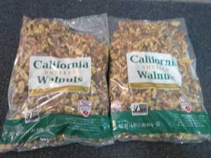 lot 375 image: 2- 16 oz California Shelled Walnuts...