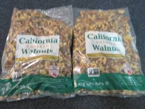 lot 376 image: 2- 16 oz California Shelled Walnuts...