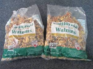 lot 379 image: 2- 16 oz California Shelled Walnuts...