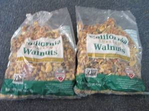 lot 380 image: 2- 16 oz California Shelled Walnuts...