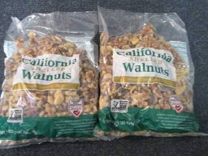 lot 384 image: 2- 16 oz California Shelled Walnuts...