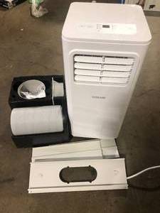Vissani 5,000 BTU 115-Volt Portable Air Conditioner for 150 sq. ft. Rooms with Dehumidifier and Remote in White Customer Returns See Pictures