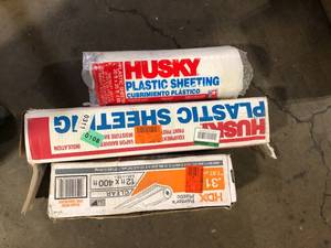 Lot of Assorted Plastic Sheeting Various Models and Conditions   Customer Returns See Pictures