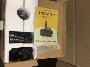 Submerible Water pump 2600 GPH  Customer Returns See Pictures