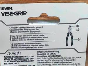 Irwin Tools Linemans Pliers with Fish Tape Puller Model # 1773614 0805246
