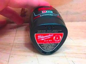 Lot of 2 - Milwaukee M12 Red Lithium 2Ah Battery Model # 44-11-2420 (Retail $64.97 Each)