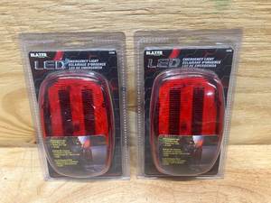 Blazer International Lot of 2-  195C6350 LED Magnetic Emergency Lights, Red