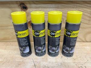 OIL VANISH Lot of 4 Cans of- Oil Stain Remover (16oz each)