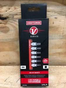 Craftsman V-Series Metric 6 Piece Hex Bit Sockets Model # CMMT17720V 0904244