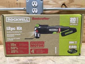 Rockwell Cordless Oscillating Tool 12 Piece Kit Model # RK2701K
