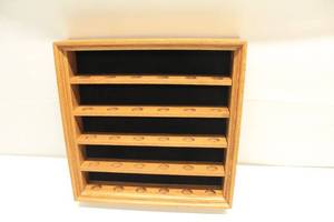 lot 25 image: Wooden Golf Ball Collection Cabinet