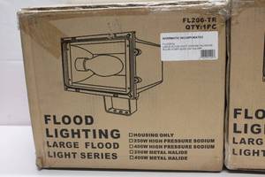 lot 46 image: Large Flood Lighting Series - Set of 2 (250W400W Options)