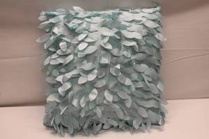 lot 58 image: Set of 3 Decorative Blue Throw Pillows